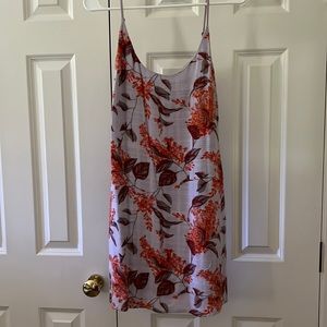 Urban Outfitters purple and orange floral boxy dress
